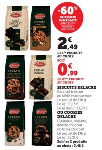 Super U Biscuits delacre offre