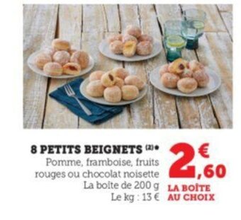 Super U 8 petits beignets offre