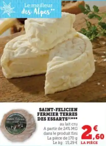 Super U Saint-felicien fermier terres des essarts offre