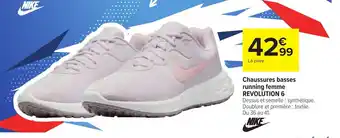 Carrefour Chaussures basses running femme REVOLUTION 6 offre