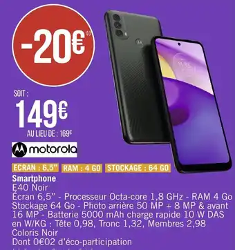 Géant Casino Smartphone offre