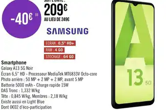 Géant Casino Smartphone offre