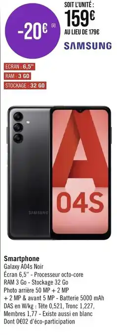 Géant Casino Smartphone offre
