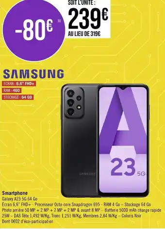 Géant Casino Smartphone offre
