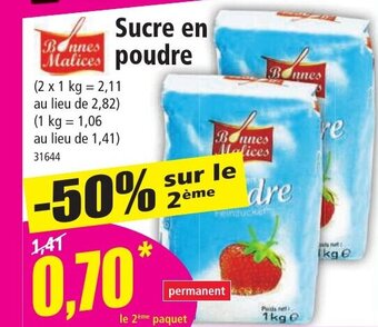 Norma Sucre en poudre offre