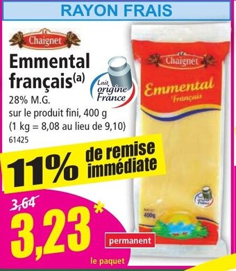 Norma Emmental français offre
