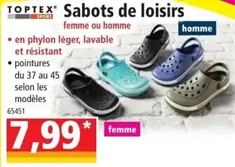 Norma Sabots de loisirs offre