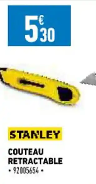 Brico Cash Couteau Retractable offre