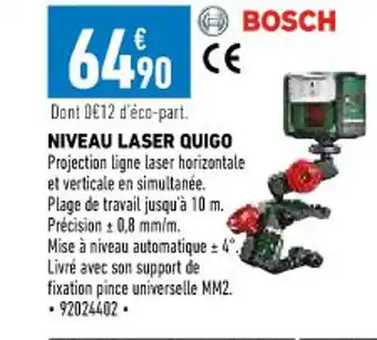 Brico Cash Niveau Laser Quigo offre