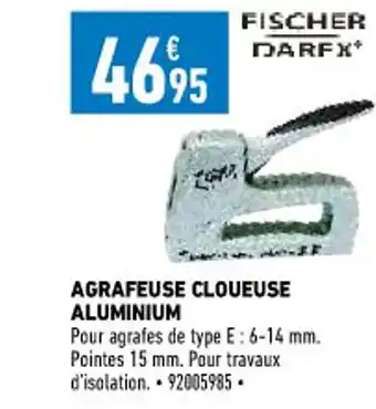 Agrafeuse Cloueuse Aluminium