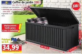 Norma Coffre De Jardin 330 L offre