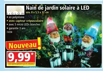 Norma Nain De Jardin Solaire à Led offre