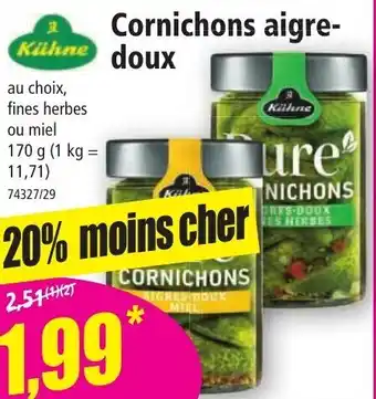Norma Cornichons Aigre-Doux offre