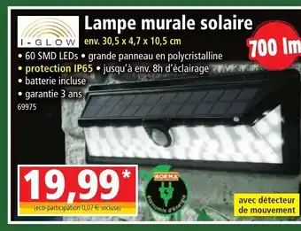 Norma Lampe Murale Solaire offre