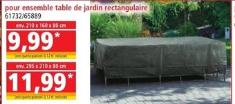 Norma Pour Ensemble Table de Jardin Rectangulaire offre
