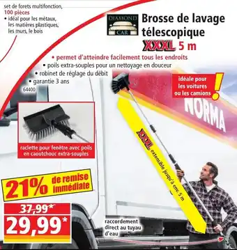 Norma Brosse de Lavage Télescopique offre