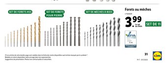 Lidl Forets ou meches offre