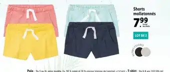 Lidl Short molletonnes offre