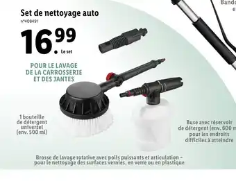 Lidl Set de nettoyage auto offre