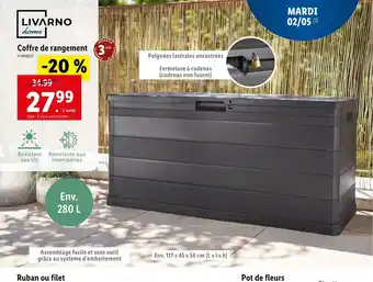 Lidl Livarno coffret de rangement offre