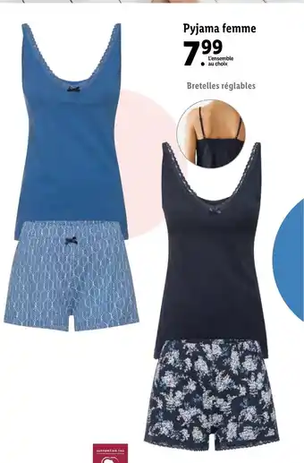 Lidl Pyjama femme offre