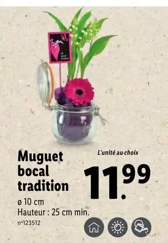 Lidl Muguet bocal tradition offre