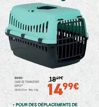 Tom&Co Cage de transfort gipsy offre
