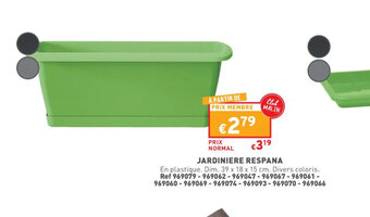 Trafic Jardiniere respana offre