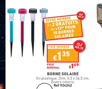 Trafic Borne solaire offre