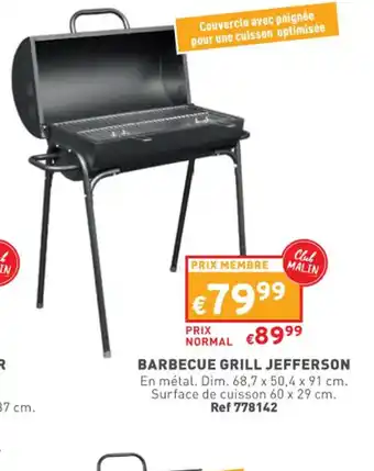 Trafic Barbecue grill jefferson offre