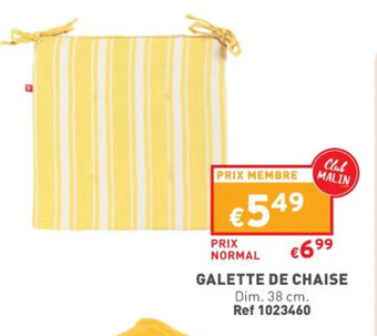 Trafic Galette de chaise offre