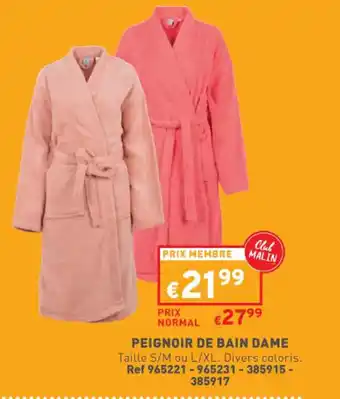 Trafic Peignoir de bain dame offre
