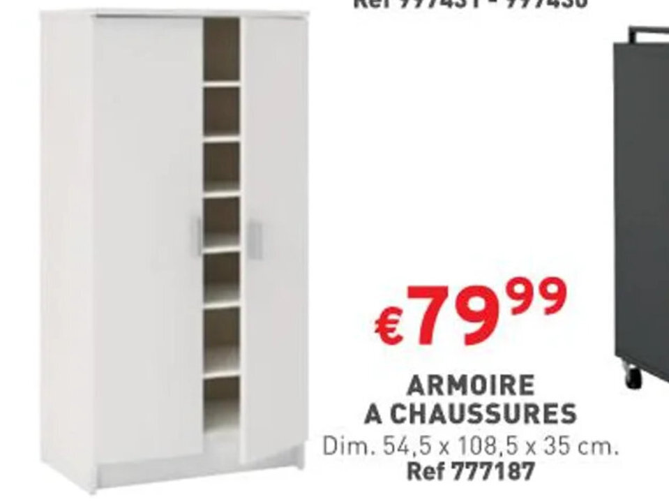 Promo Armoire a Chaussures chez Trafic