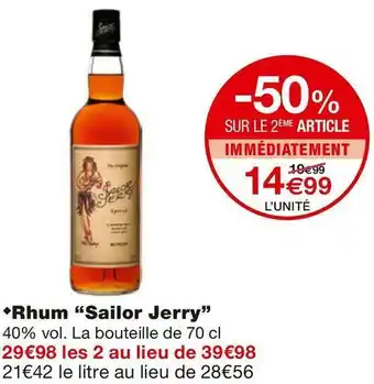 Monoprix Rhum offre