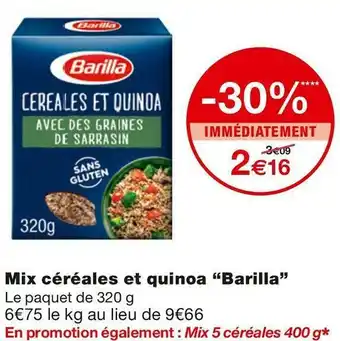Monoprix Mix céréales et quinoa offre