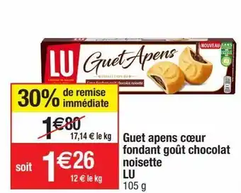 Cora x Carrefour Gâteau au chocolat lu offre