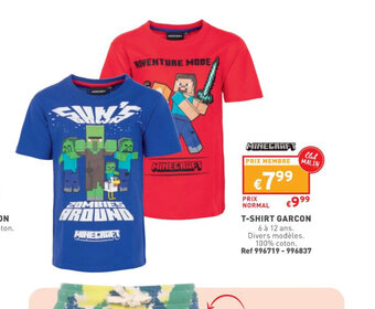 Trafic T-shirt garcon offre