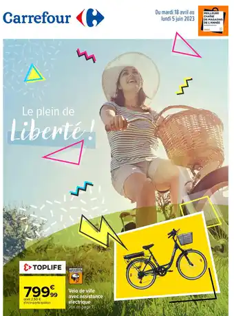 Carrefour Velo de ville avec assistance electrique offre