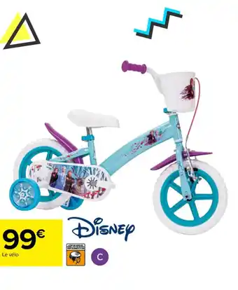 Carrefour Velo enfant 12 la reine des neiges offre