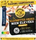 Monoprix Allumettes grises fumées bien élevées offre