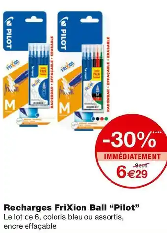 Monoprix Recharges FriXion Ball offre
