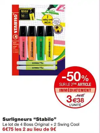 Monoprix Surligneurs offre