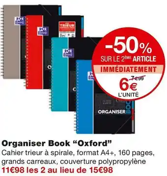 Monoprix Organiser Book offre