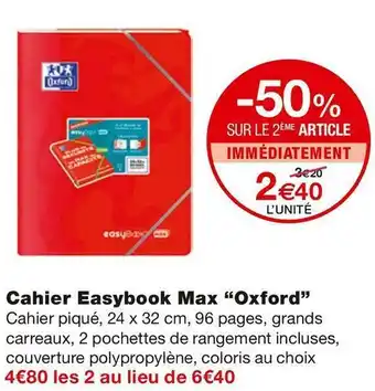 Cahier Easybook Max