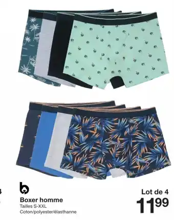 Zeeman Boxer homme Tailles S-XXL Coton/polyester/élasthanne offre