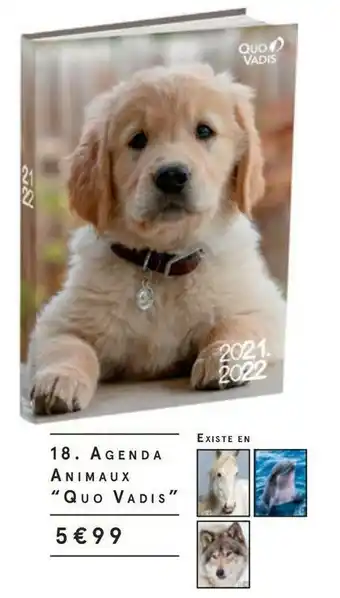 Monoprix Agenda animaux offre
