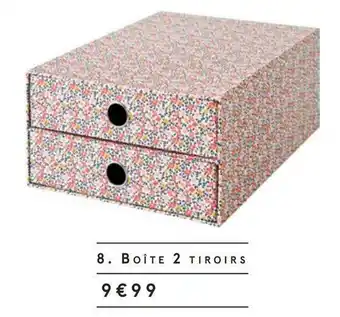 Monoprix Boîte 2 tiroirs offre
