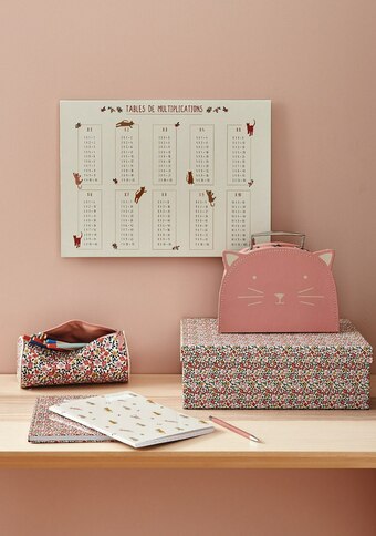 Monoprix CAHIER DE TEXTES FLEURS offre
