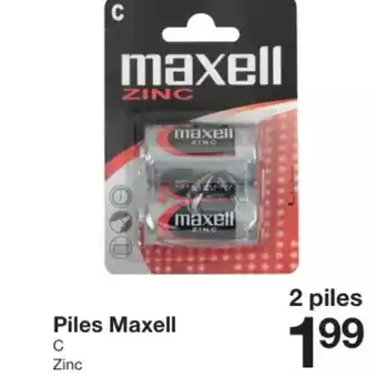 Zeeman Piles Maxell C Zinc offre