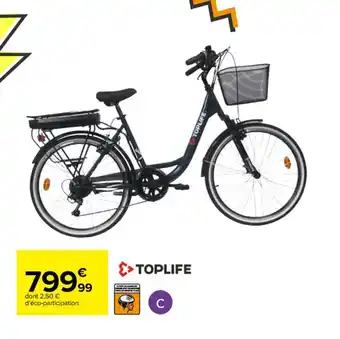 Carrefour Velo de ville avec assistance electrique offre